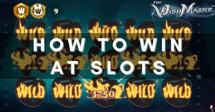 Slots win playing tips